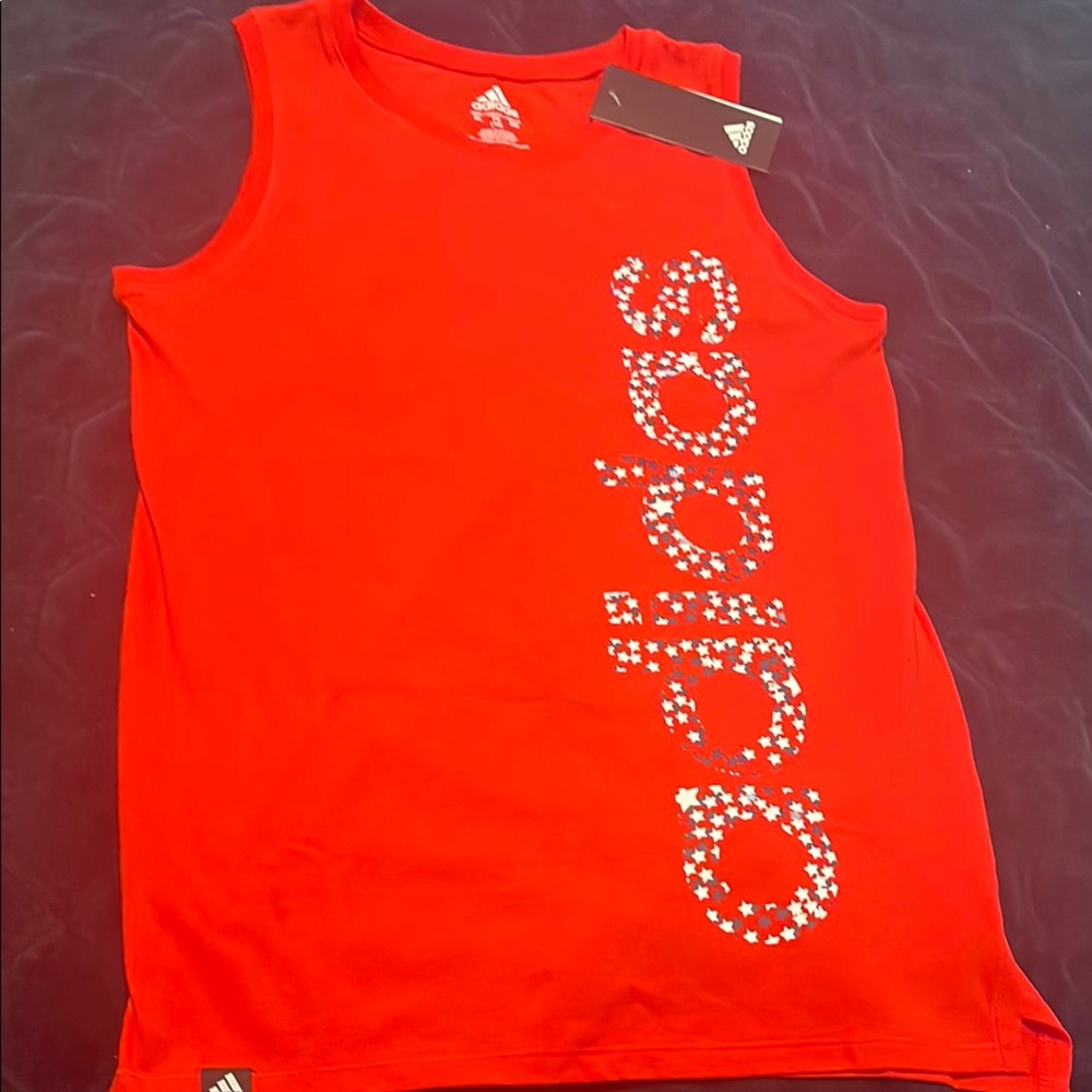 Adidas Red Tank Top